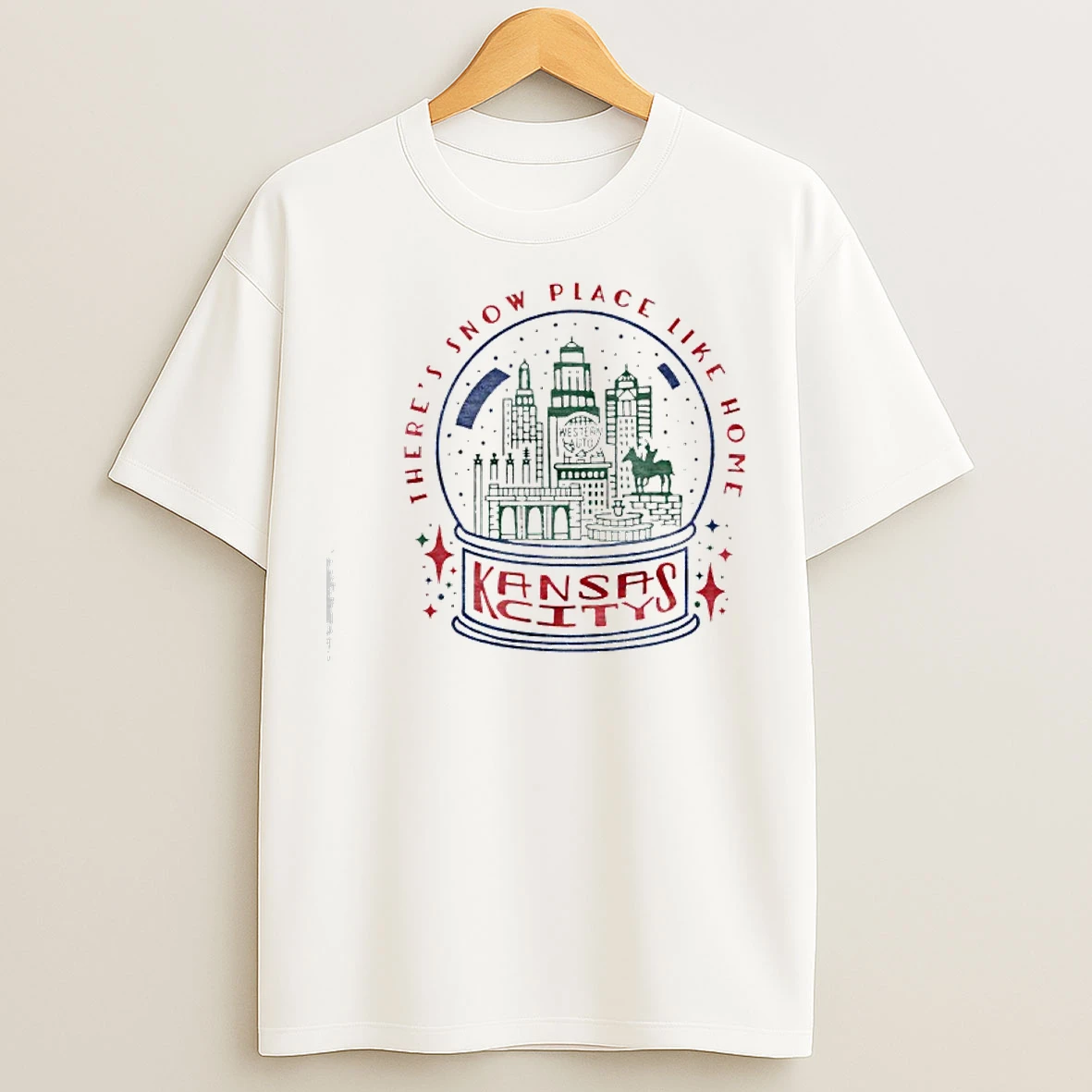 Classic Theres Snow Place Like Home Kansas City T Shirts