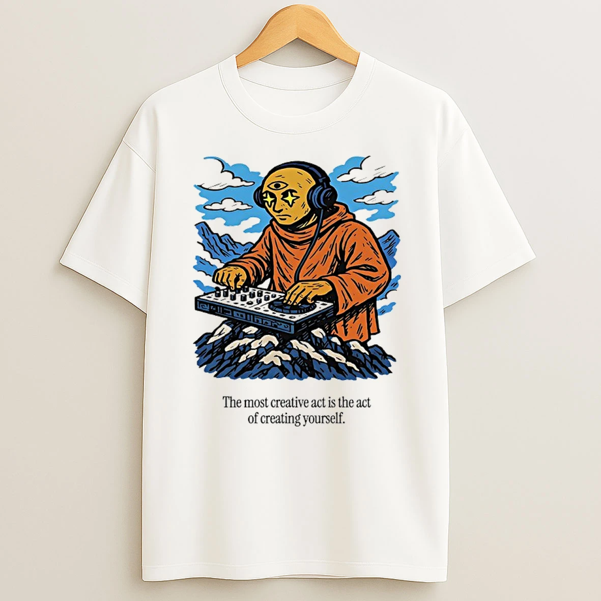 Classic Third Eye Kingdom The Most Creative Act Is The Act Of Creating Youself T Shirts
