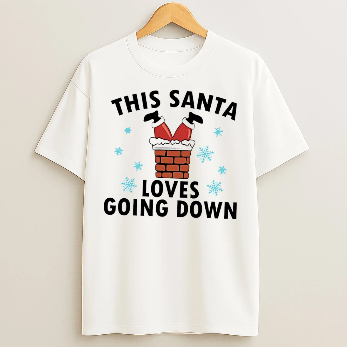 Classic This Santa Loves Going Down T Shirts