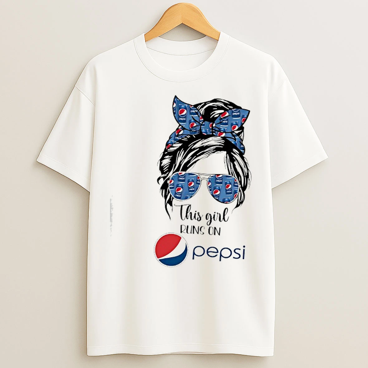 Classic This Girl Runs On Pepsi T Shirts