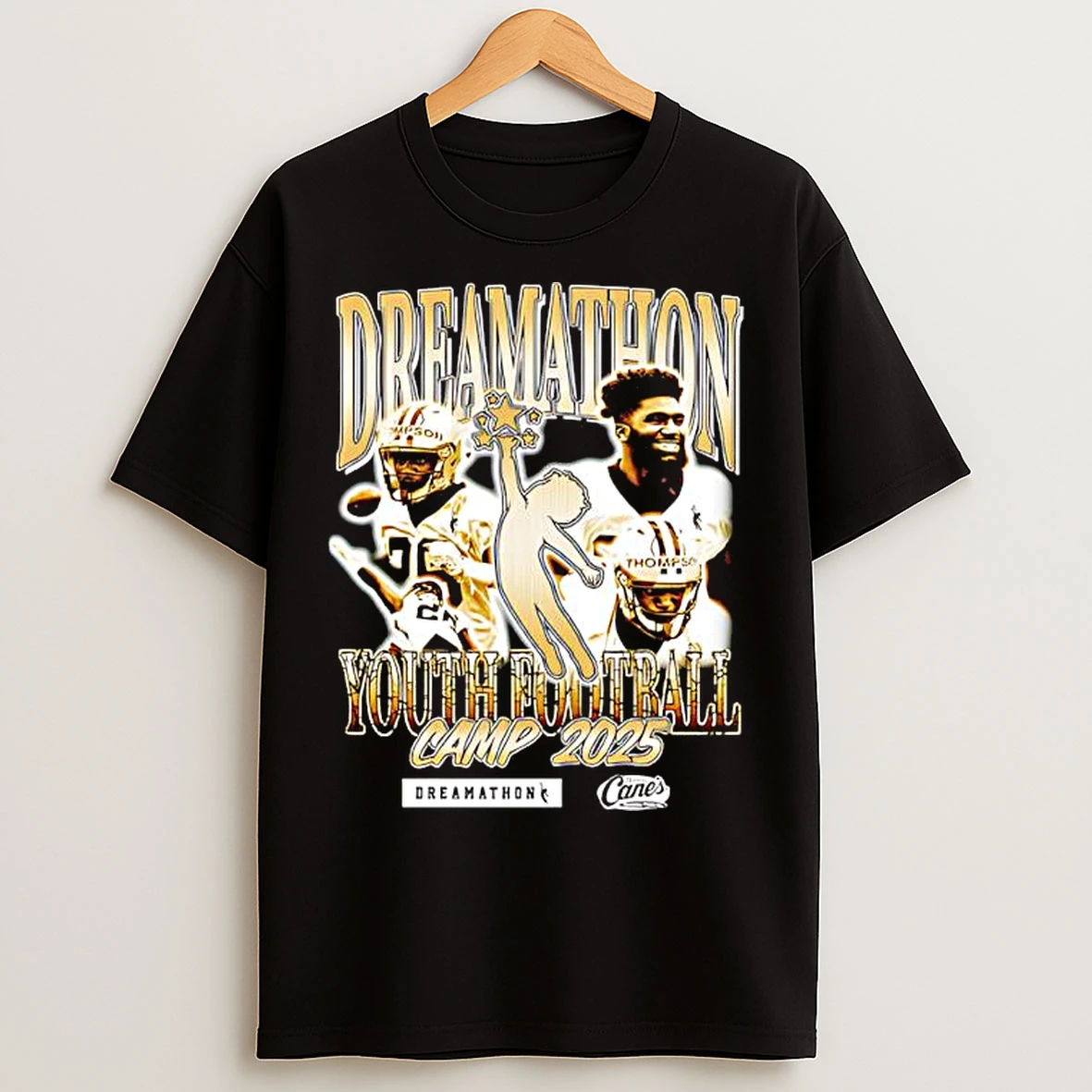 Classic Thompson Dreamathon Youth Football Camp 2025 New Orleans Saints T Shirts