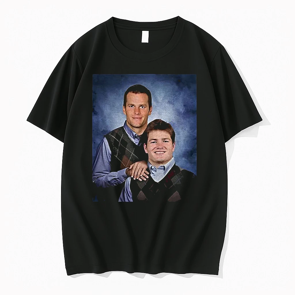 Classic Tom Brady And Drake Maye Stepbrothers New England Football T Shirts