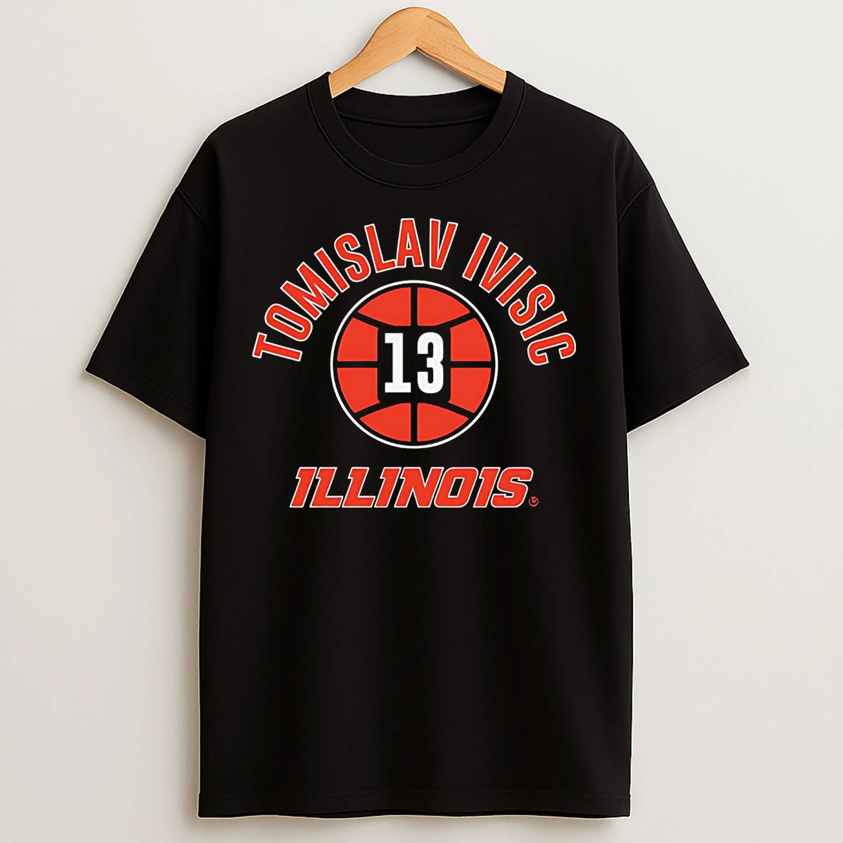 Classic Tomislav Ivisic Hoops 13 Illinois Fighting Illini T Shirts