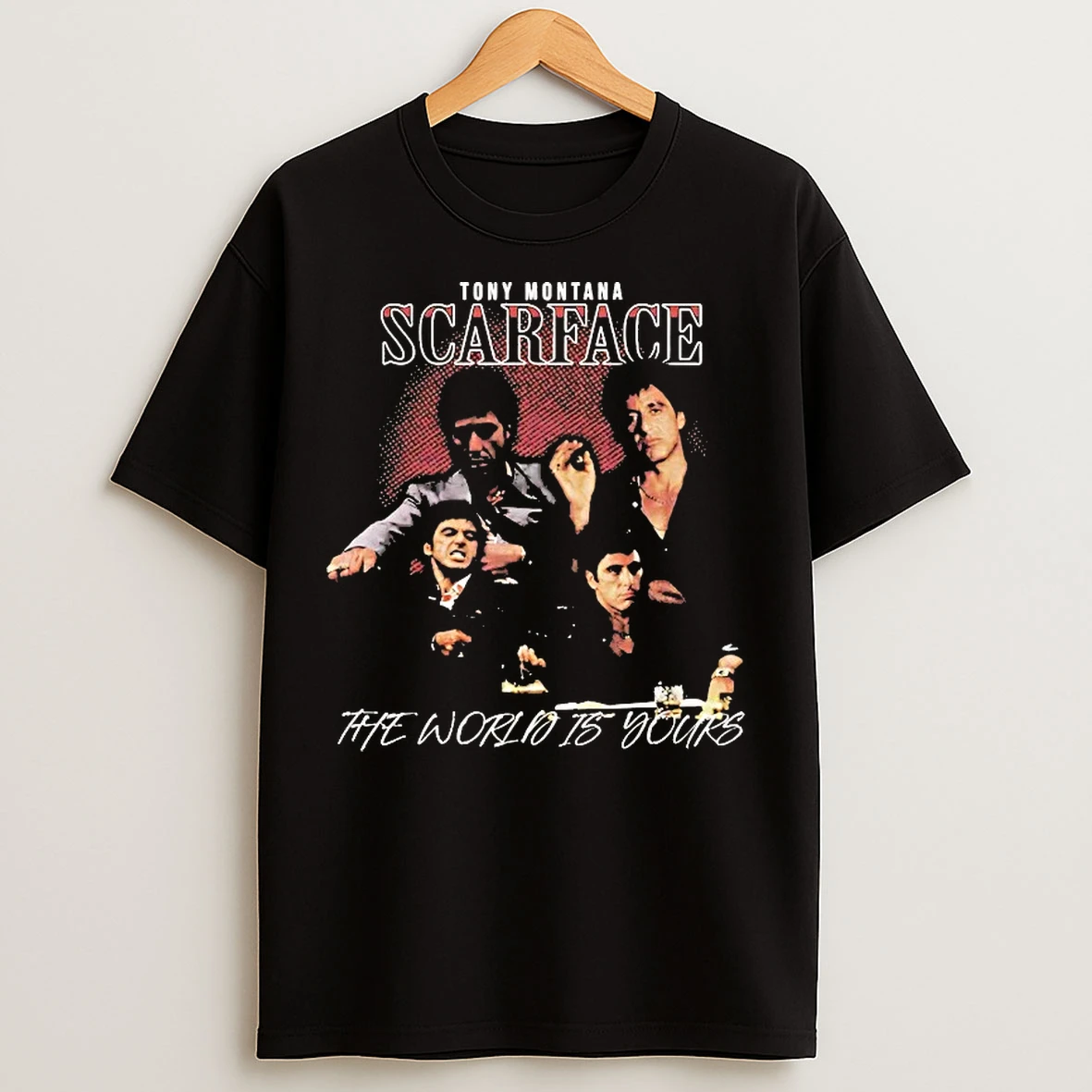Classic Tony Montana Scarface The World Is Yours T Shirts