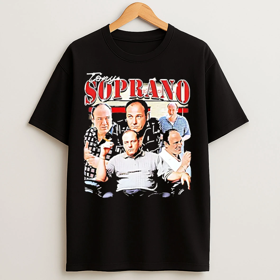 Classic Tony Soprano Picture Collage T Shirts