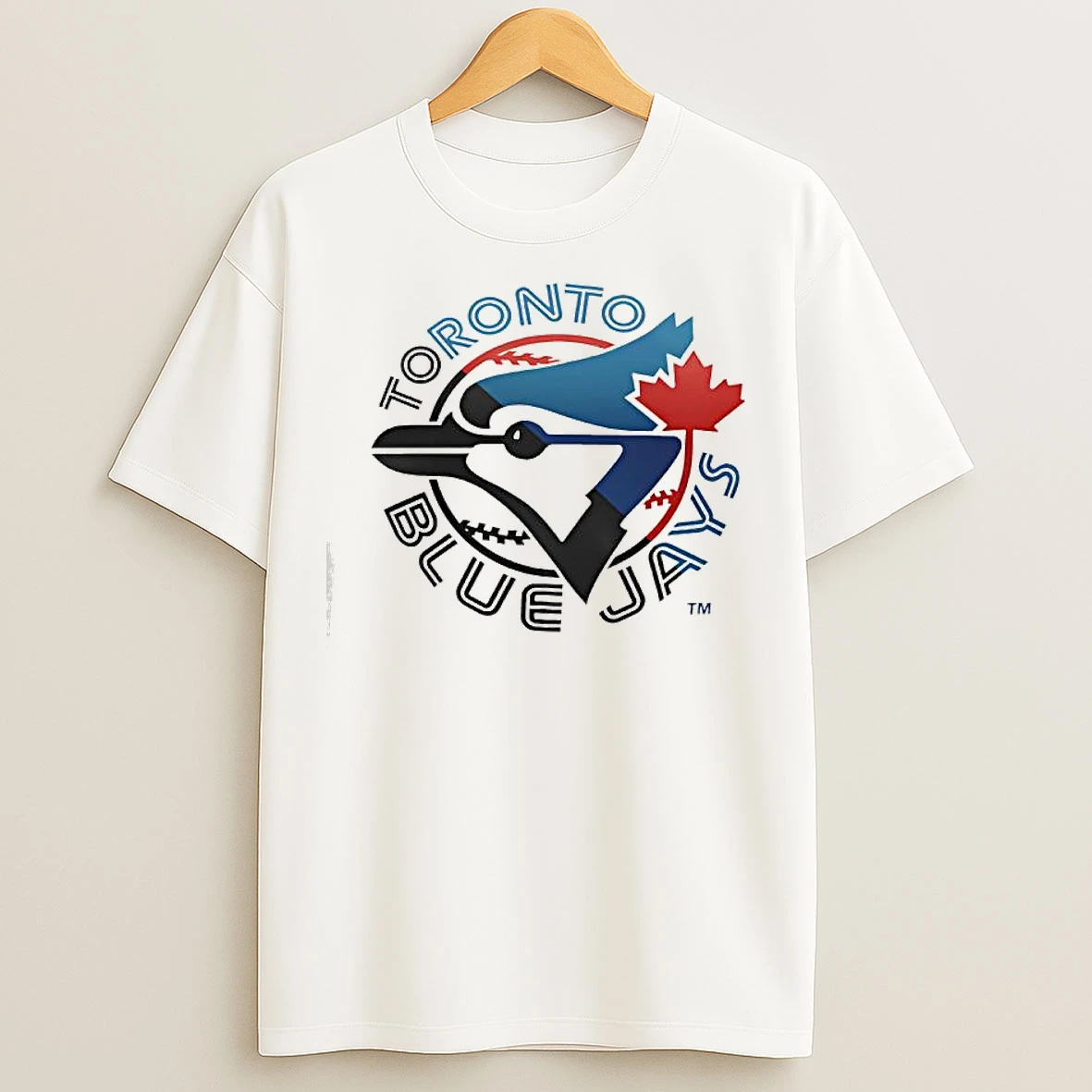 Classic Toronto Blue Jays Womens Half Half Logo T Shirts