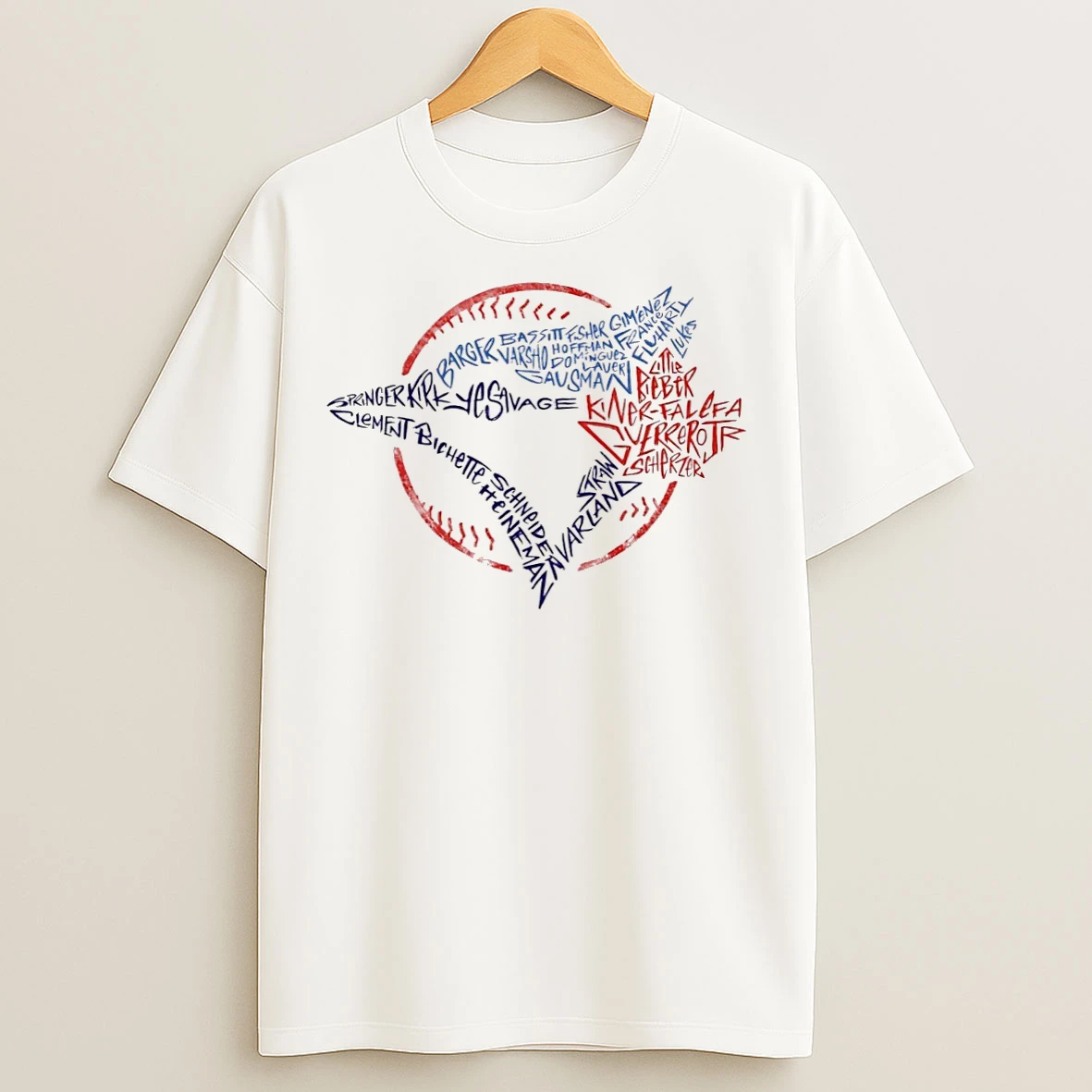 Classic Toronto Blue Jays Logo Players Names T Shirts
