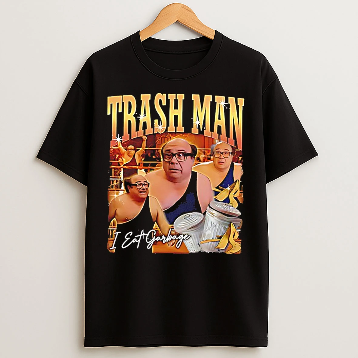 Classic Trash Man Frank Reynolds I Eat Garbage Graphic T Shirts