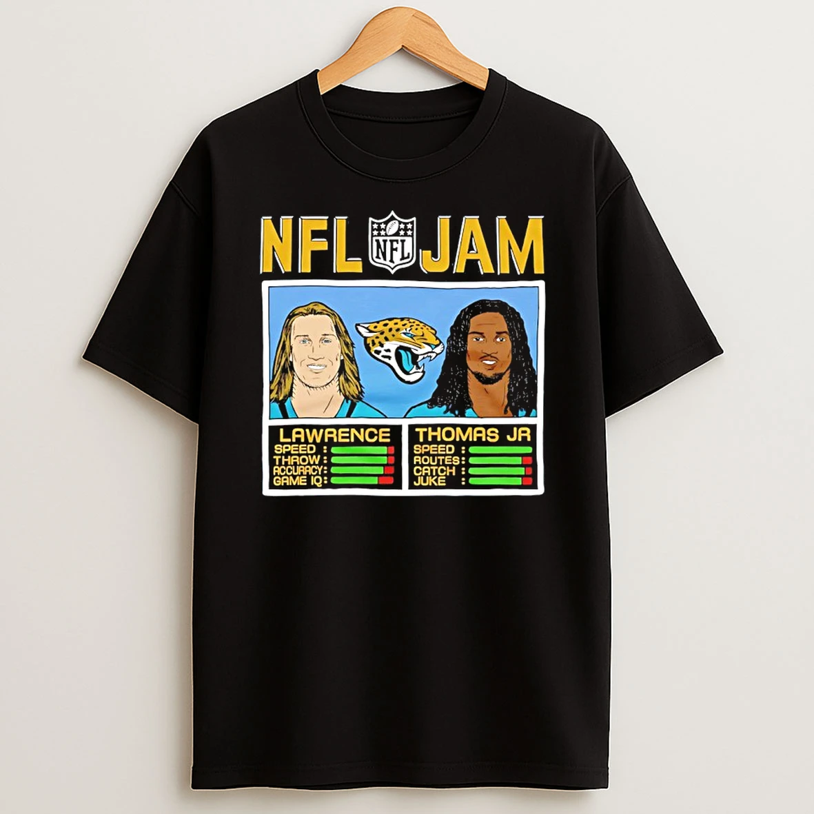 Classic Trevor Lawrence And Brian Thomas Jr Nfl Jam Jaguars T Shirts