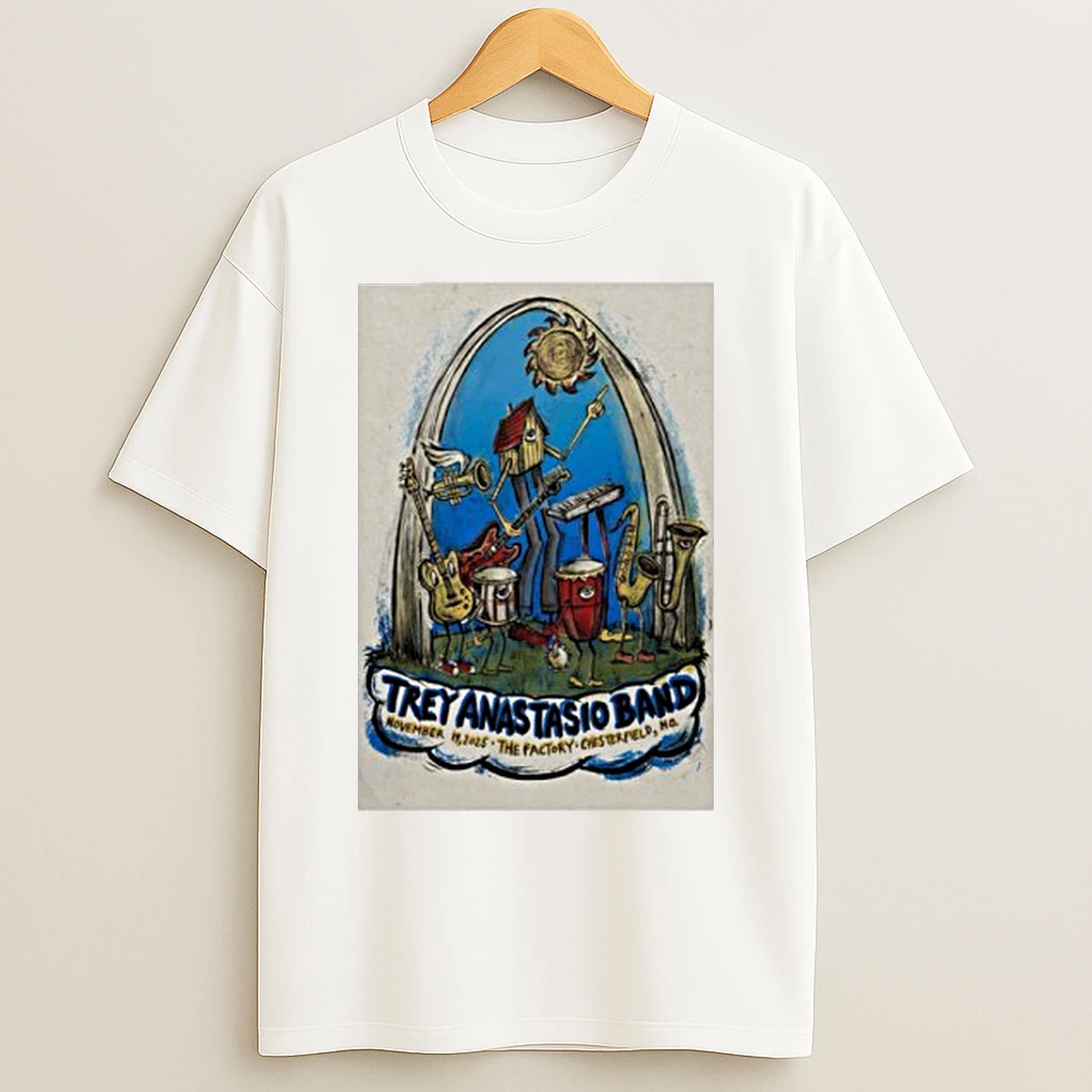 Classic Trey Anastasio Band The Factory Chesterfield Mo Nov 19 2025 T Shirts