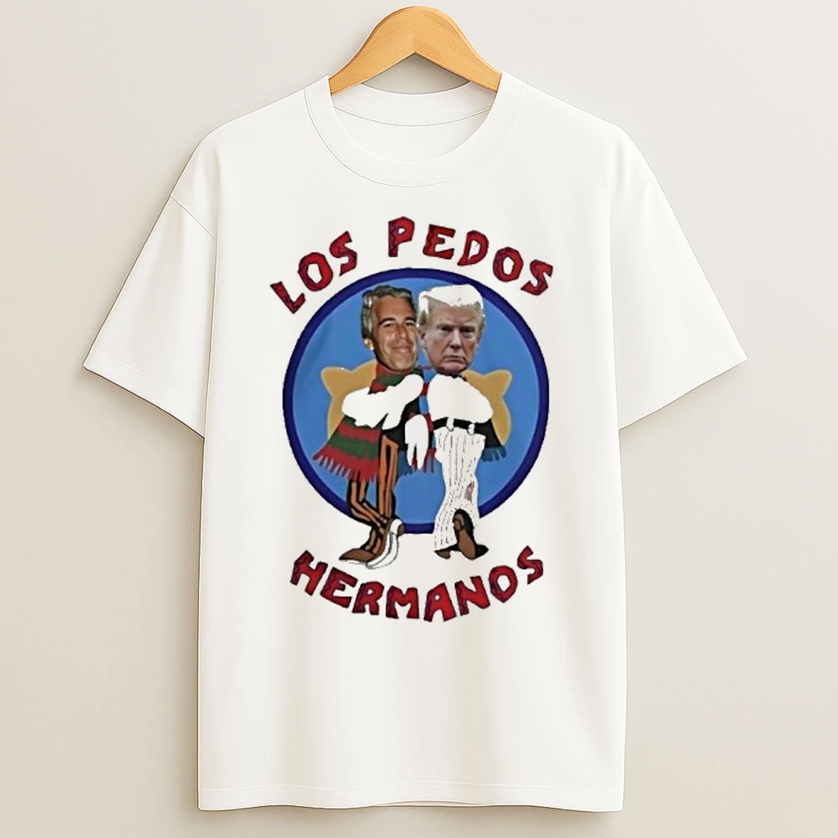 Classic Trump And Epstein Los Pedos Hermanos Circle T Shirts
