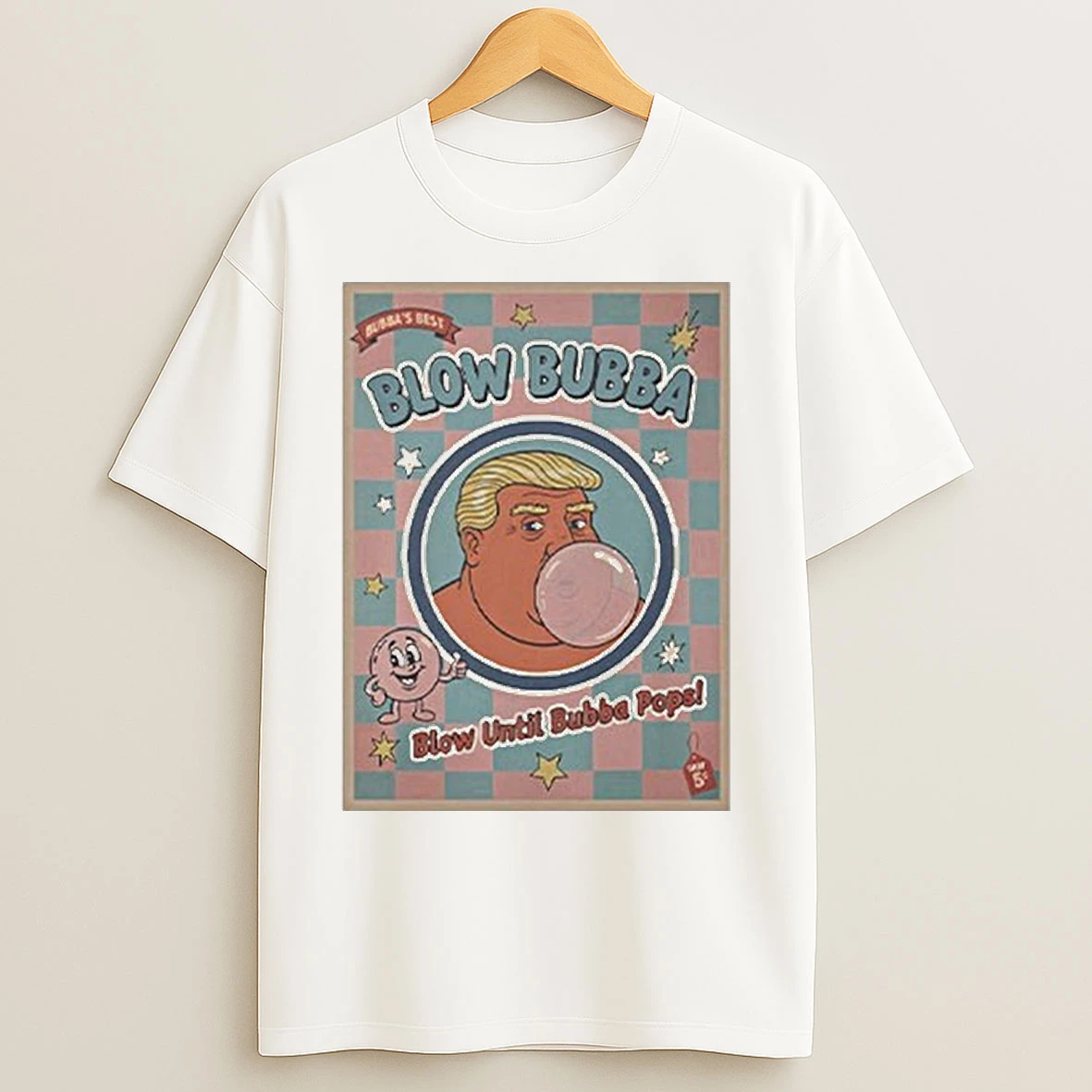 Classic Trump Blow Bubba Retro Bubble Gum Cartoon T Shirts