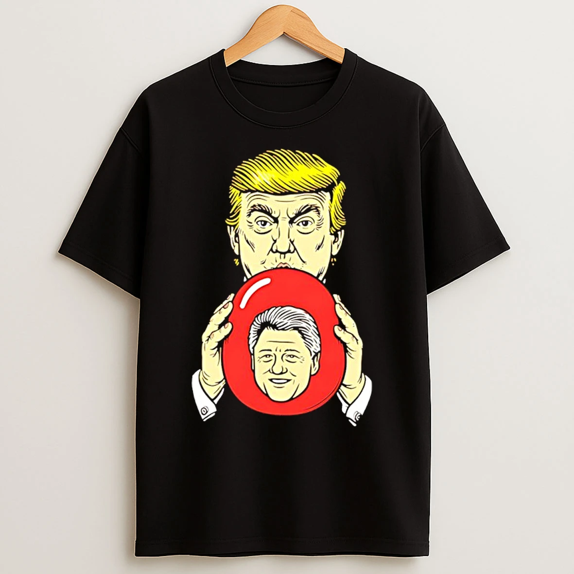 Classic Trump Blowing Clinton Funny T Shirts