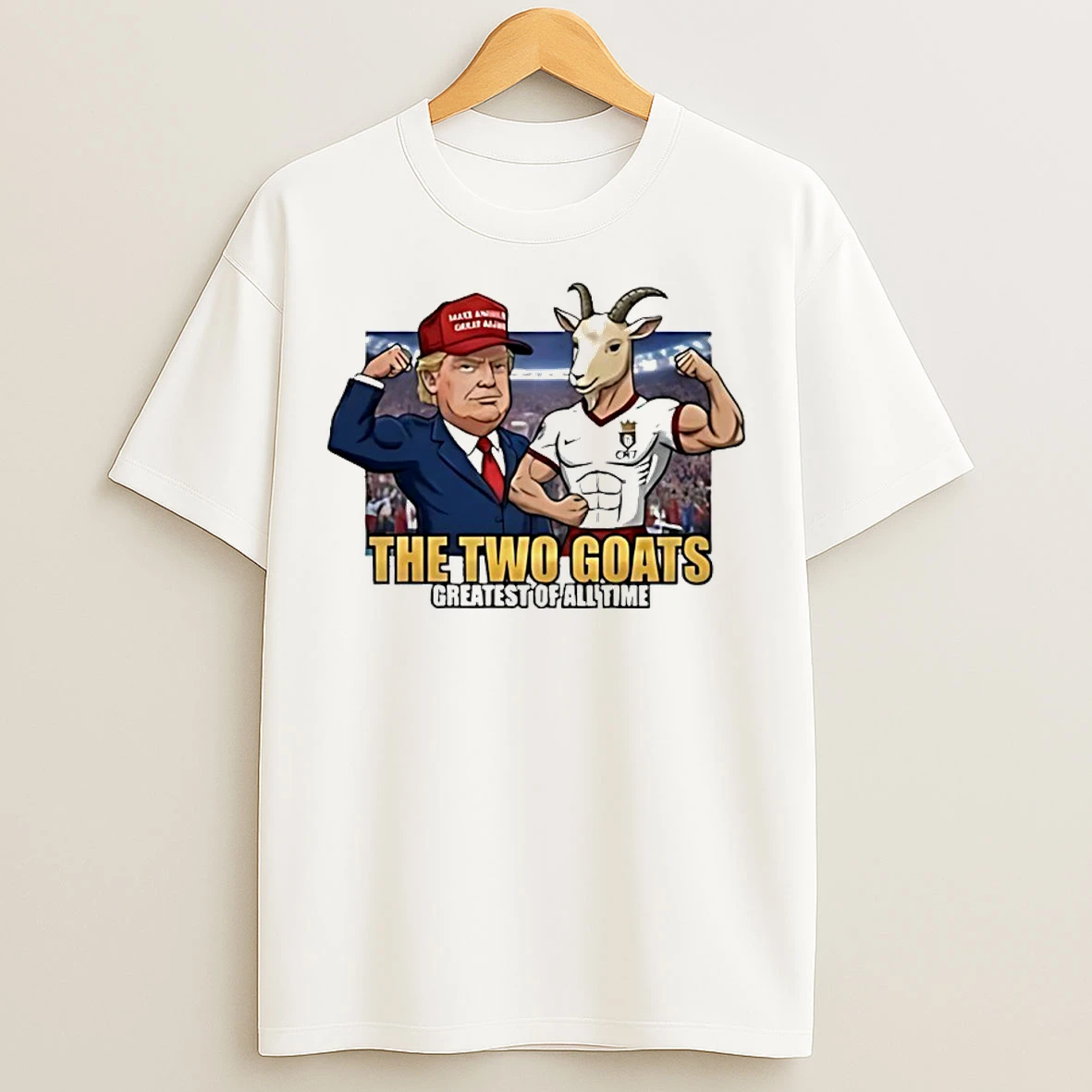 Classic Trump Ronaldo Cr7 The Two Goats Meme Greatest Of All Time T Shirts