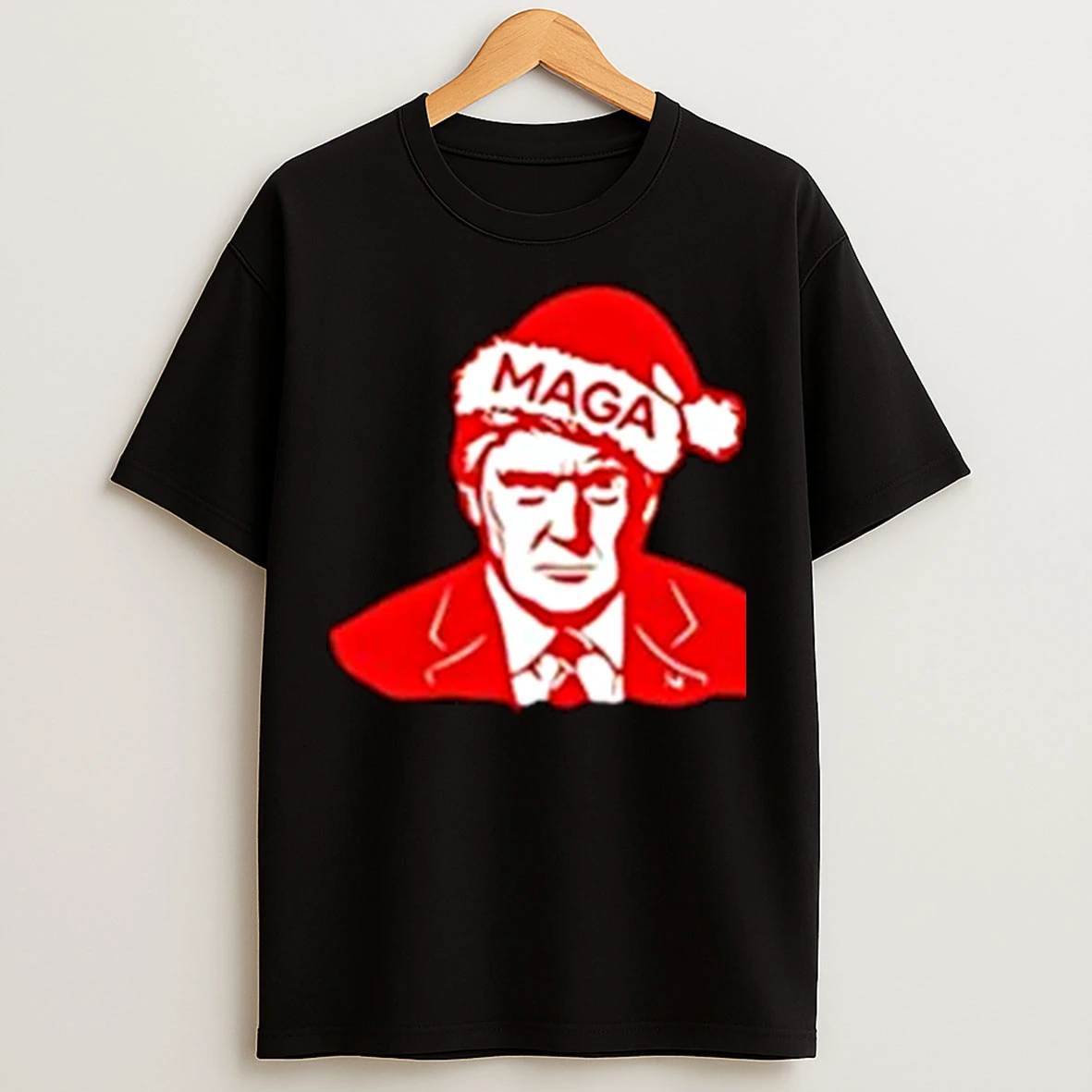 Classic Trump Santa Hat Maga Christmas 2025 Logo Christmas T Shirts
