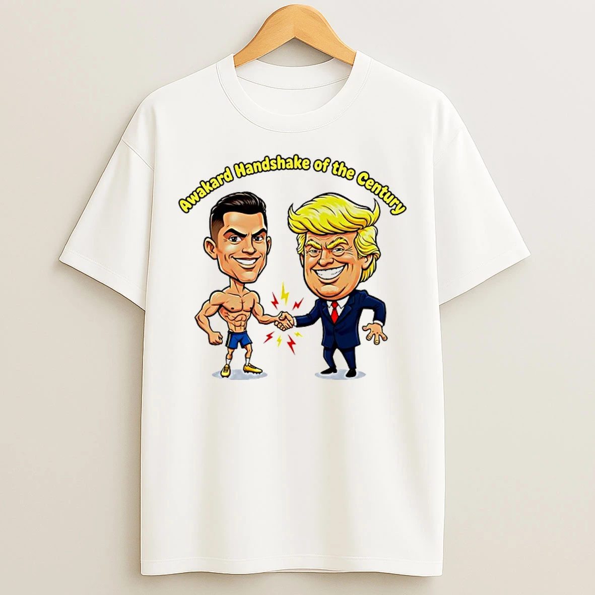 Classic Trump And Ronaldo Awkward Handshake Of The Century T Shirts