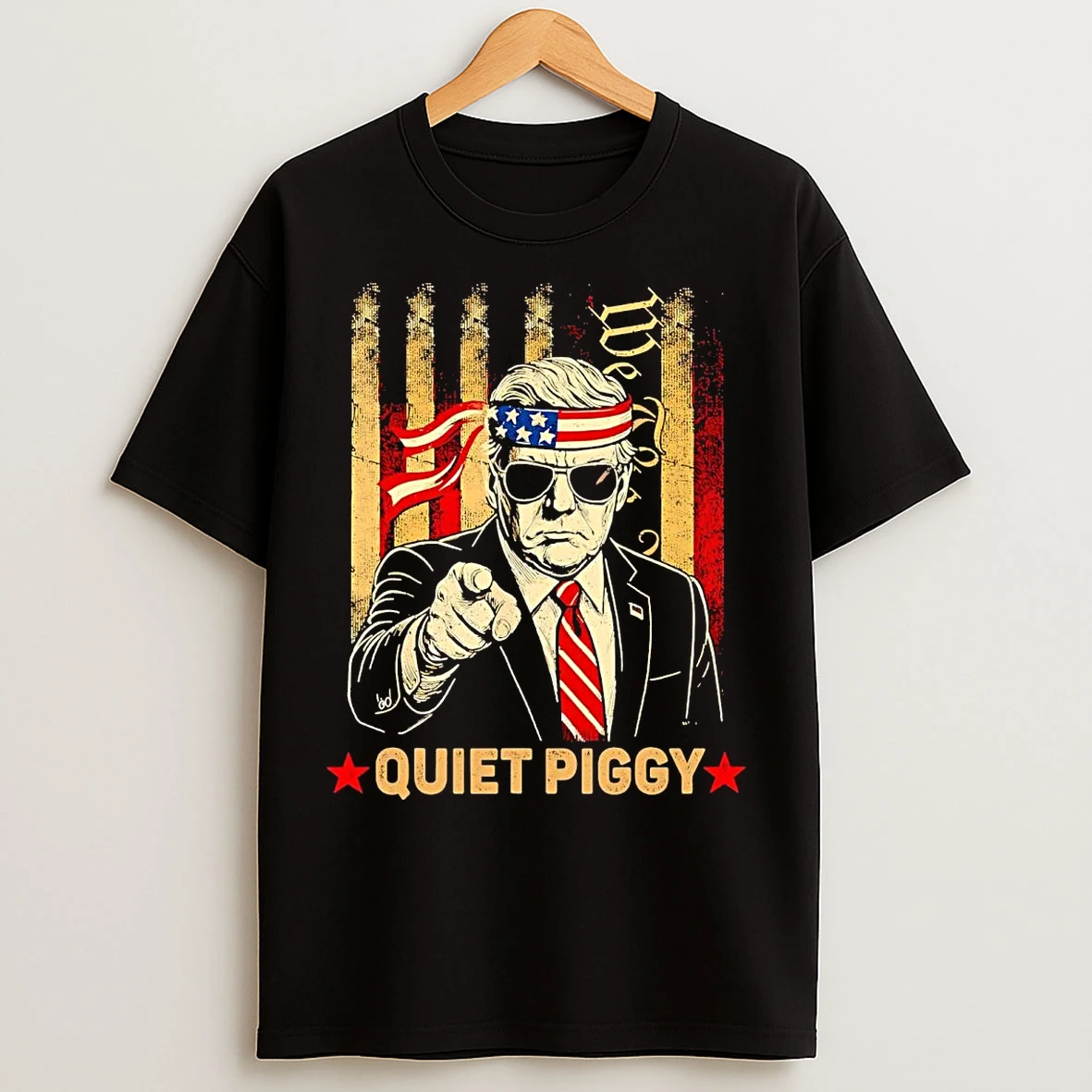Classic Trump Patriot Quiet Piggy T Shirts
