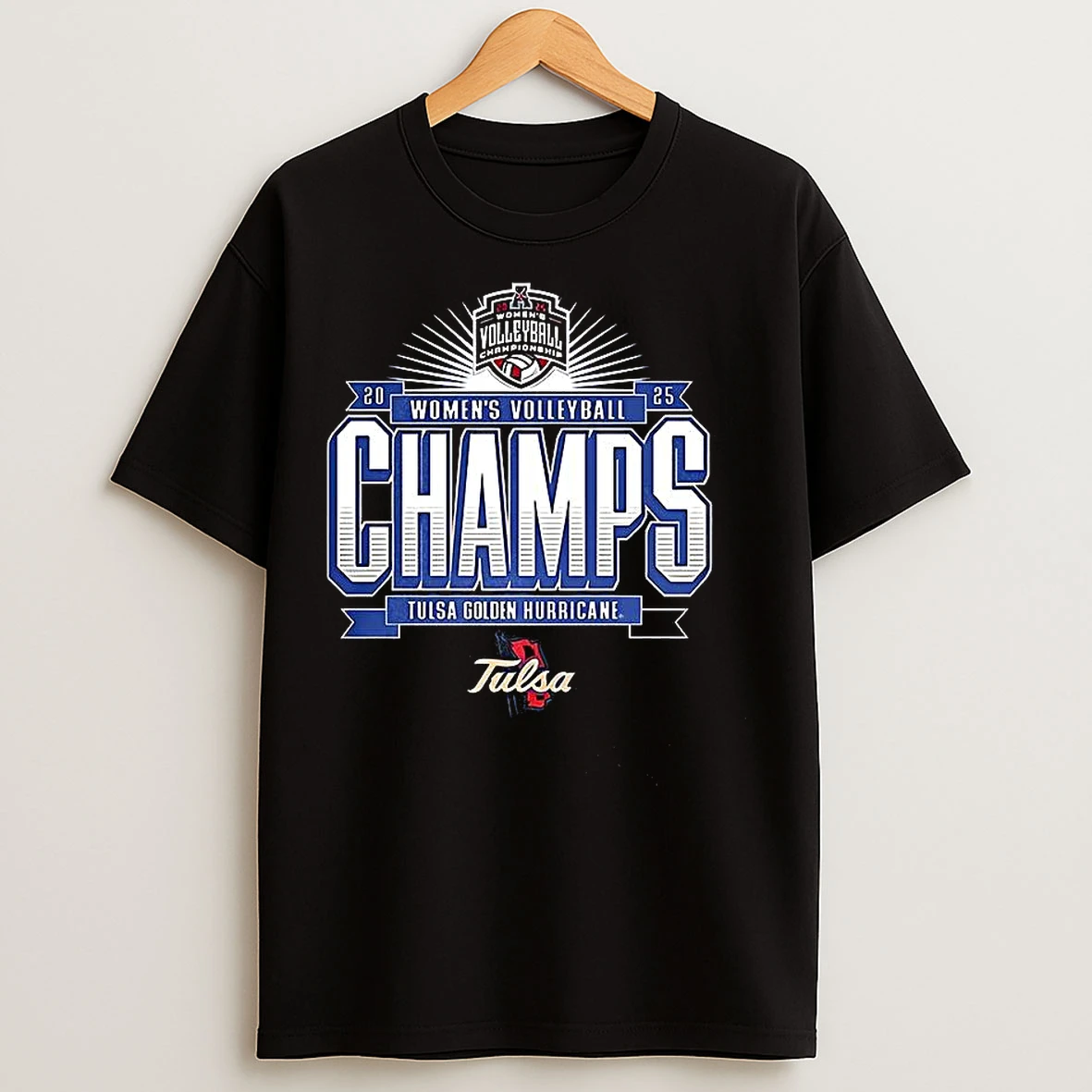 Classic Tulsa Golden Hurricane Womens Volleyball Champs 2025 T Shirts