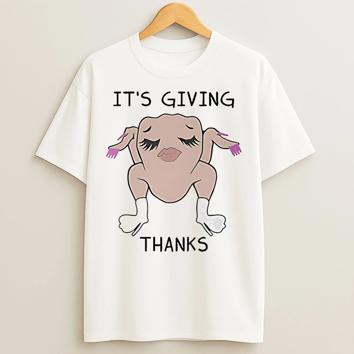 Classic Turkey Its Giving Thanks Turkey Slay Thanksgiving Meme Sweat T Shirts