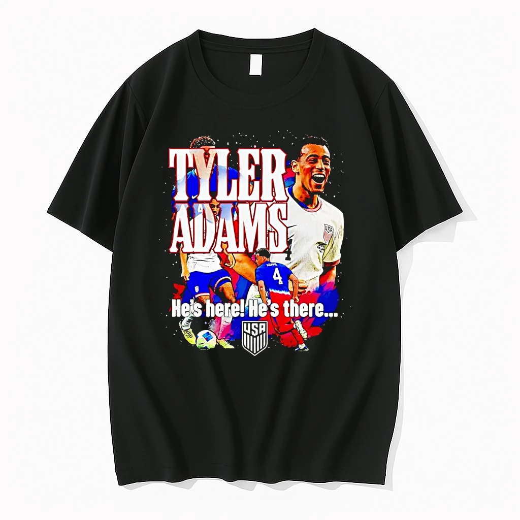 Classic Tyler Adams Hes Here Hes There T Shirts