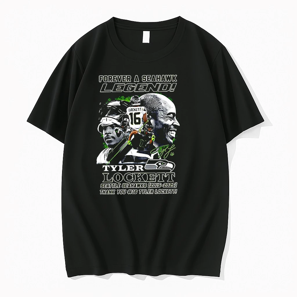 Classic Tyler Lockett Forever A Seattle Seahawk Legend 2015 2025 Signature T Shirts