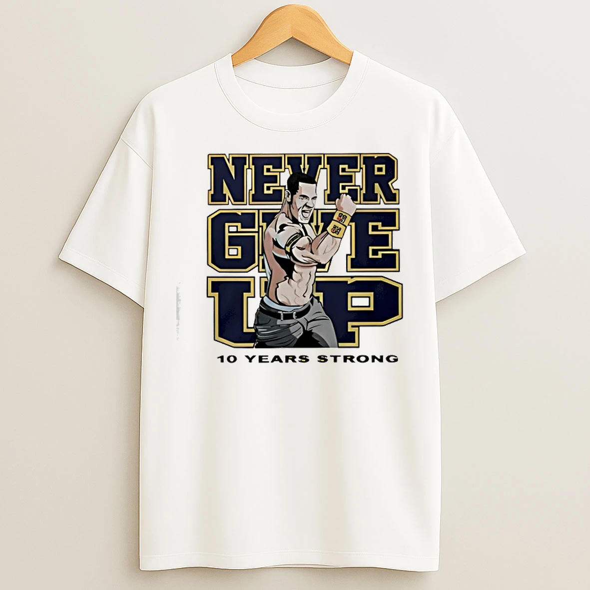 Classic Tyrese Haliburton John Cena Never Give Up 10 Years Strong T Shirts