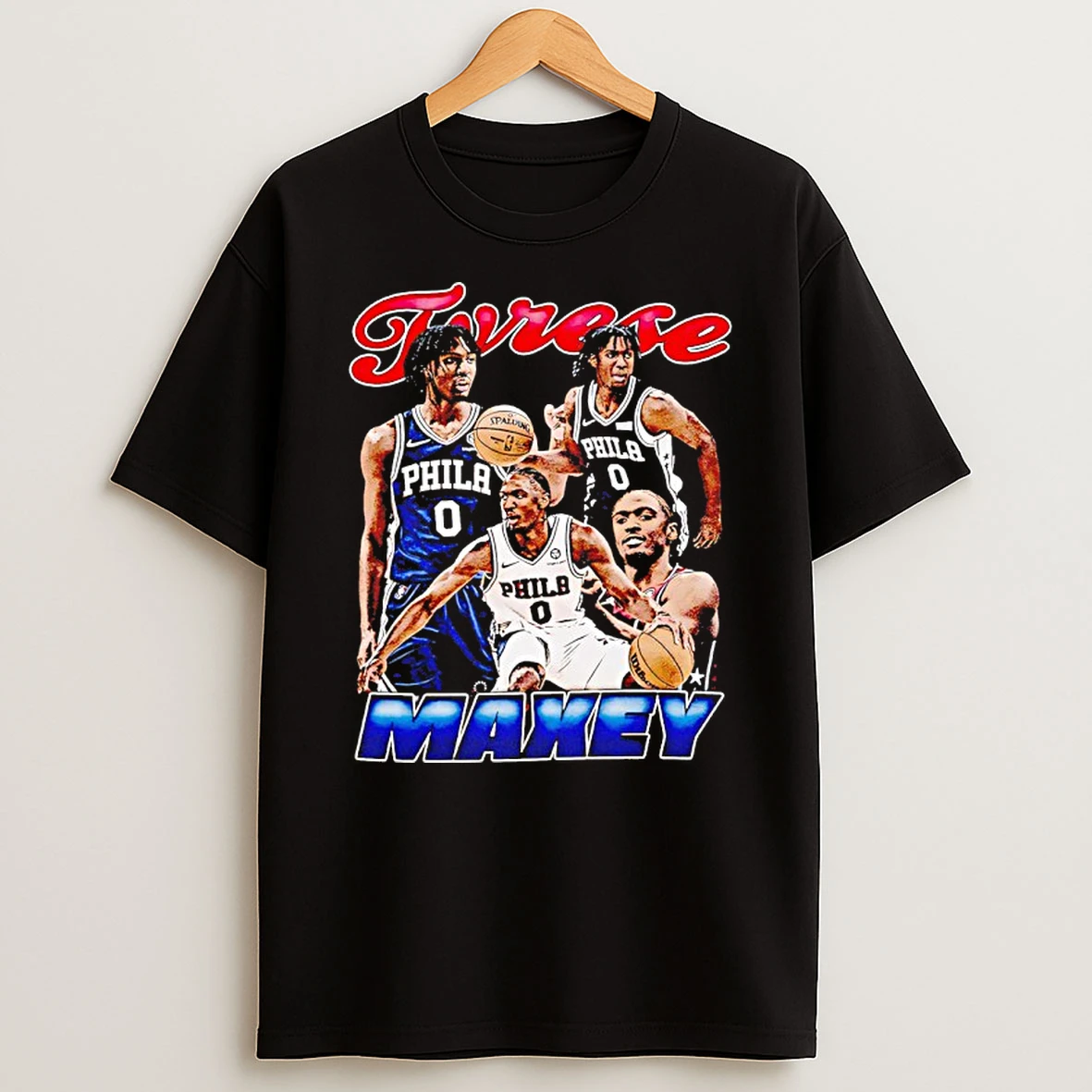 Classic Tyrese Maxey Philadelphia 76ers Maxey Graphic T Shirts