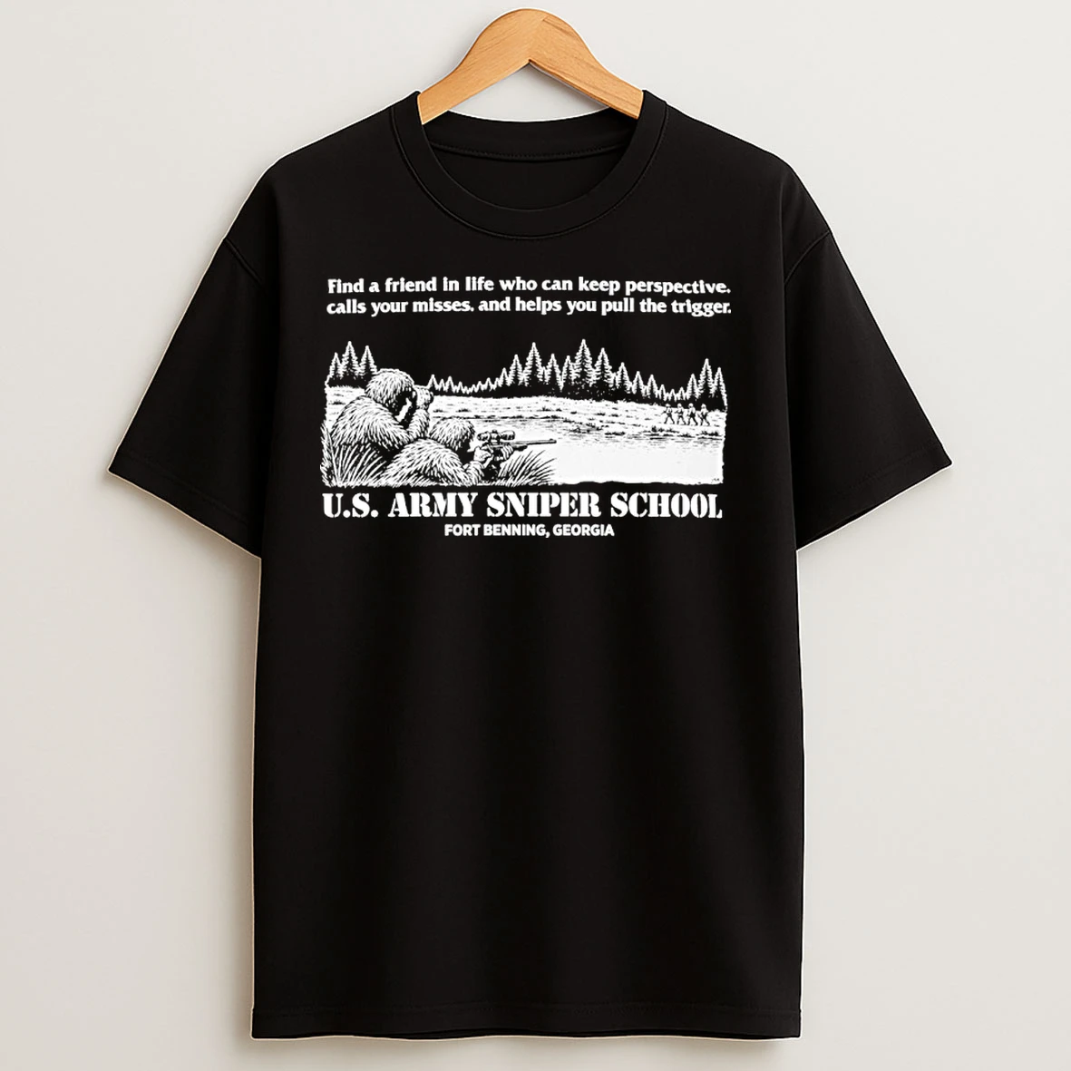 Classic Us Army Sniper School T Shirts