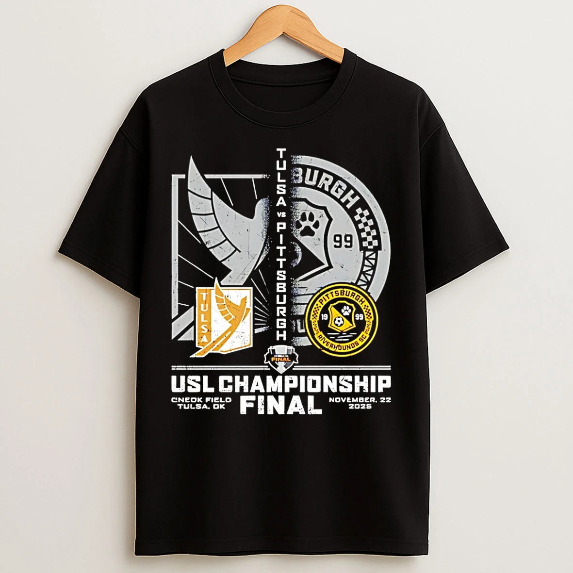 Classic Usl Championship Final Fc Tulsa Vs Pittsburgh Riverhounds Sc 2025 T Shirts