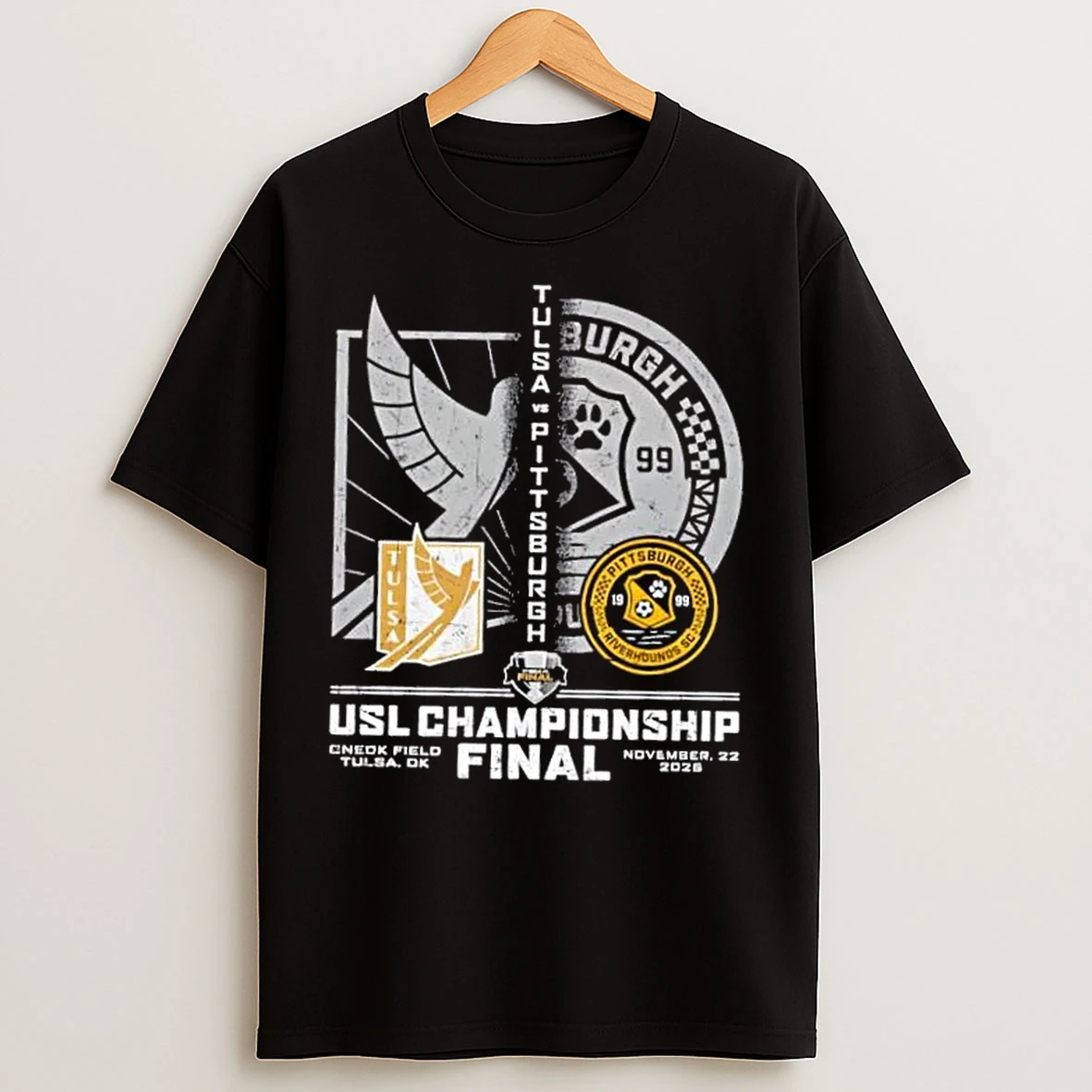 Classic Usl Championship Final Fc Tulsa Vs Pittsburgh Riverhounds Sc T Shirts