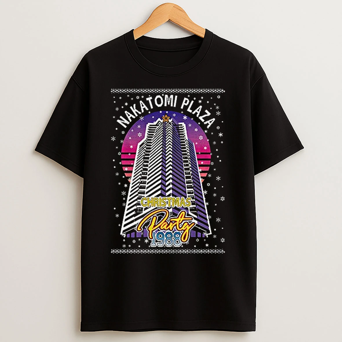 Classic Ugly Christmas Nakatomi Plaza Party T Shirts
