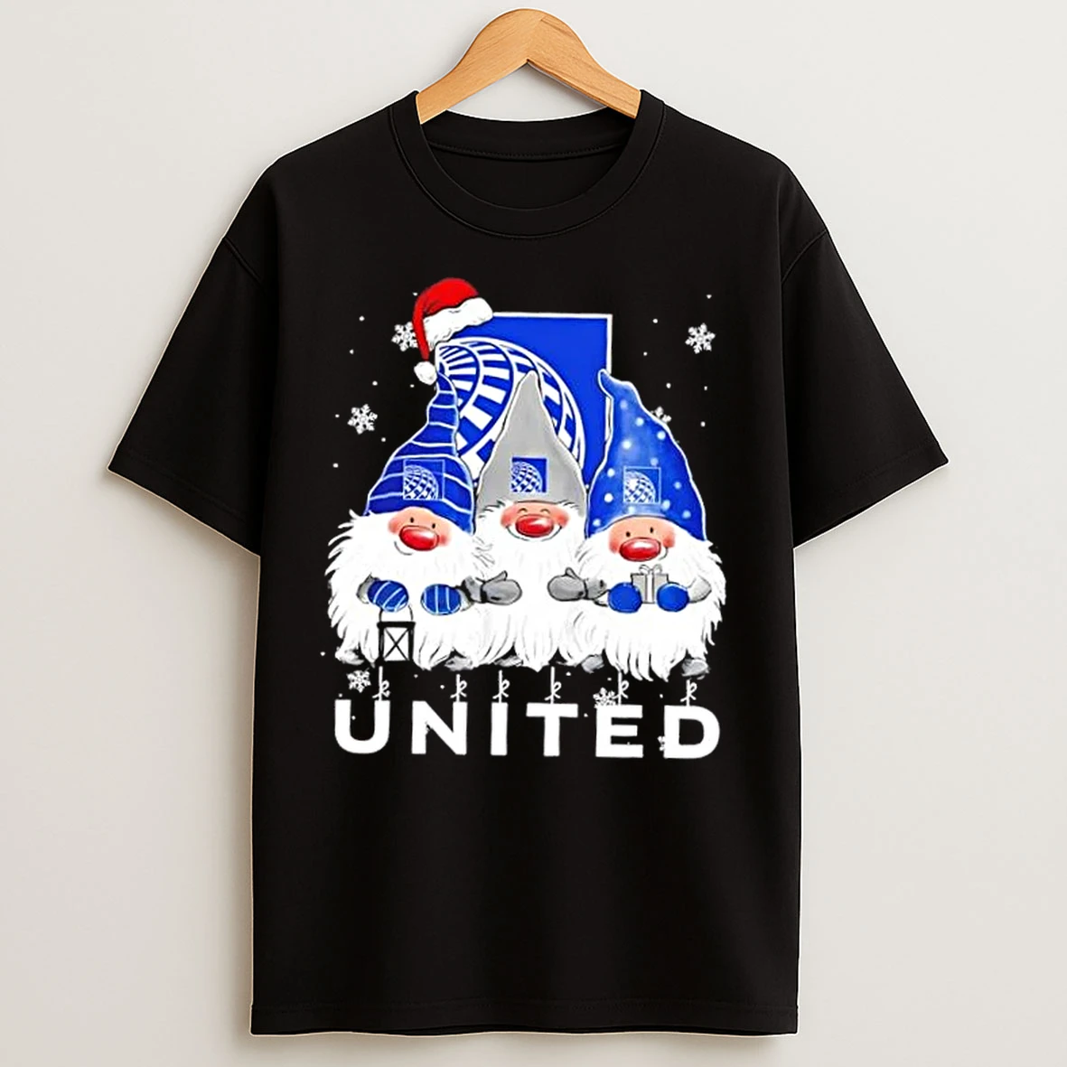 Classic United Airline X Gnome Merry Christmas T Shirts