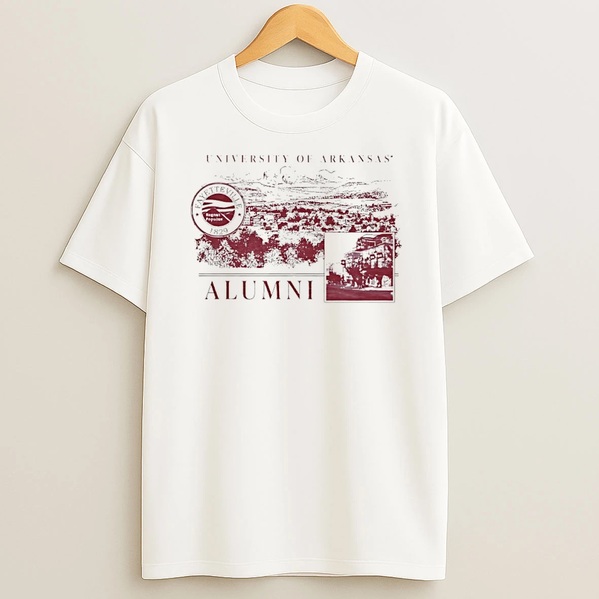 Classic University Of Arkansas Alumni Fayetteville 1892 T Shirts