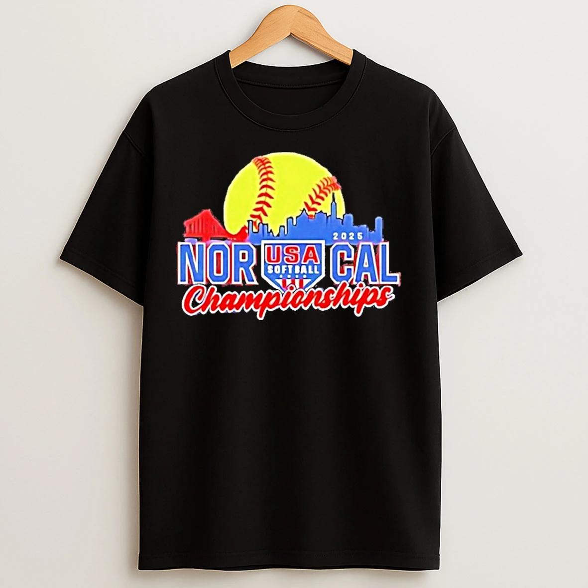 Classic Usa Softball Baseball 2025 Norcal Championships T Shirts