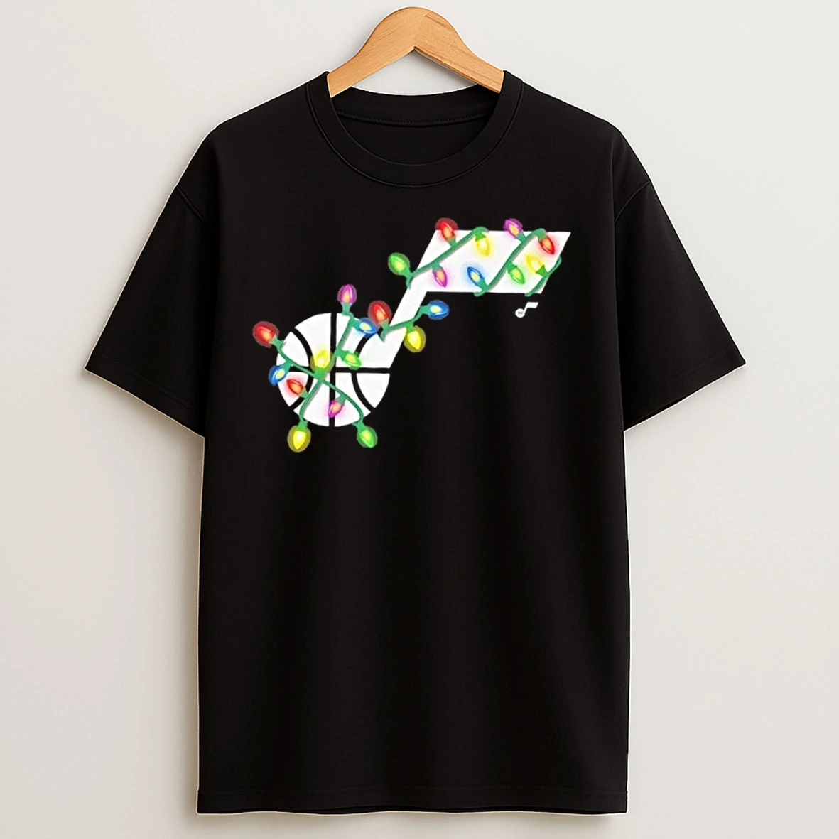 Classic Utah Jazz Logo Holiday Christmas Lights T Shirts