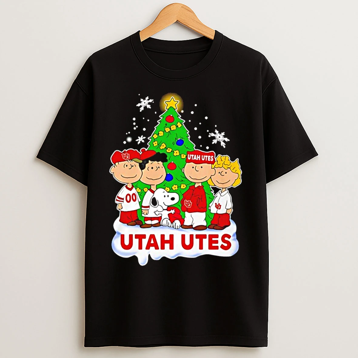 Classic Utah Utes Snoopy And The Peanuts Christmas 2025 T Shirts