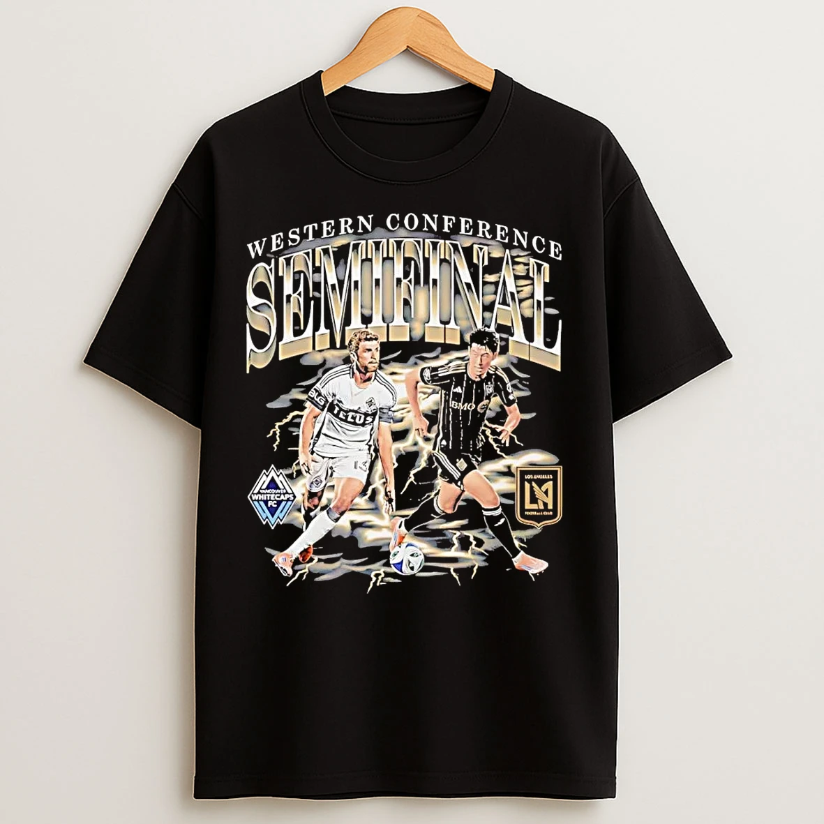 Classic Vancouver Whitecaps Fc Vs Lafc 2025 Western Conference Semifinal T Shirts