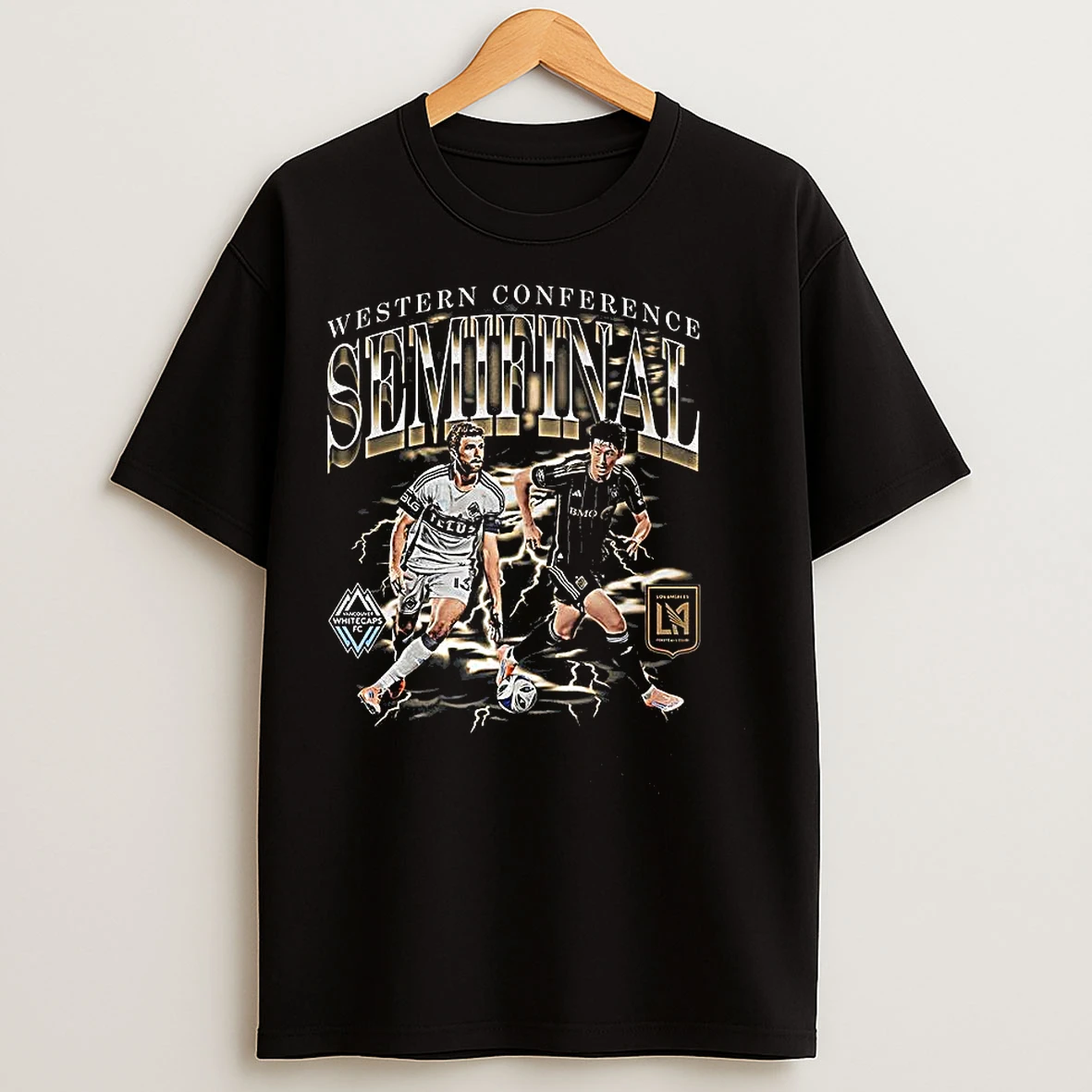 Classic Vancouver Whitecaps Fc Vs Los Angeles Fc Western Conference Semifinal Matchup 2025 T Shirts