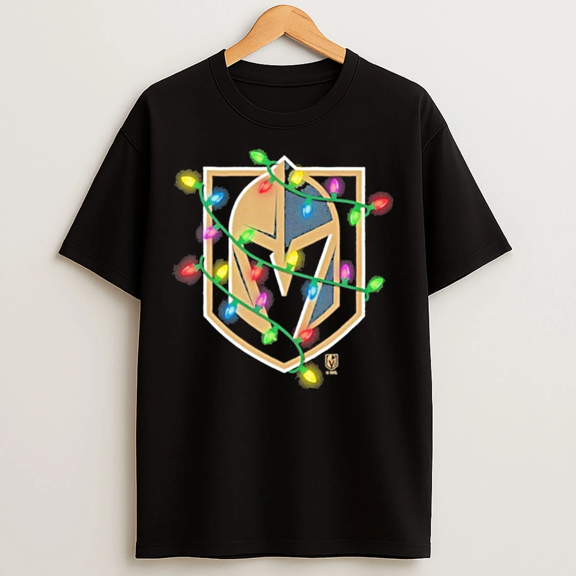 Classic Vegas Golden Knights Logo Lights Christmas T Shirts