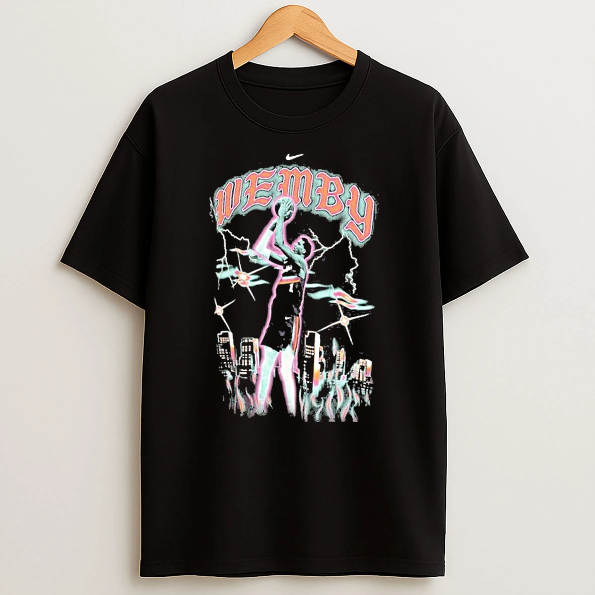Classic Victor Wembanyama San Antonio Spurs Nike 2025 26 City Edition Player T Shirts