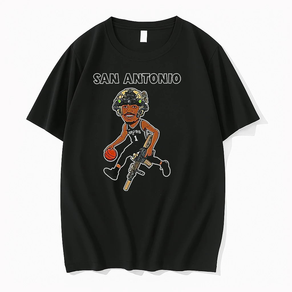 Classic Victor Wembanyama San Antonio Spurs Basketball Soldier T Shirts