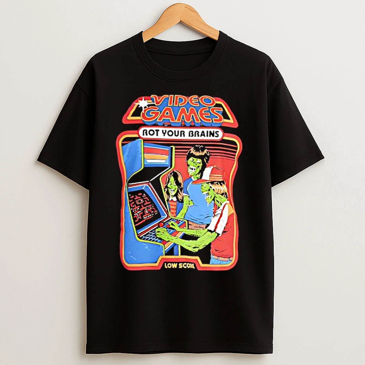 Classic Video Games Rot Your Brain Graphic T Shirts