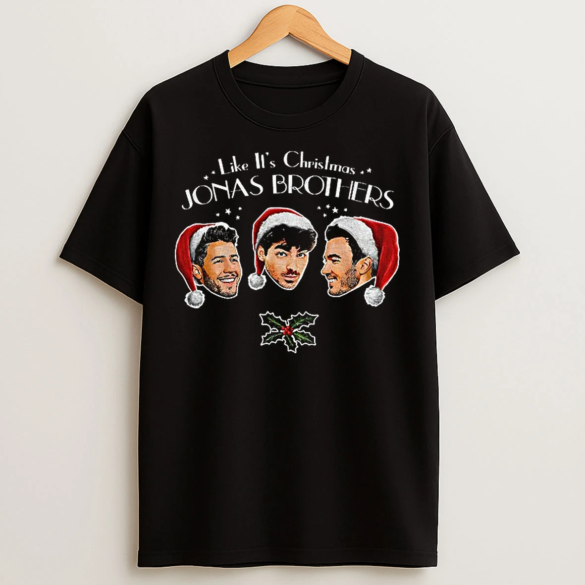 Classic Vintage Jonas Brothers 20th Anniversary Tour Likes Its Christmas T Shirts