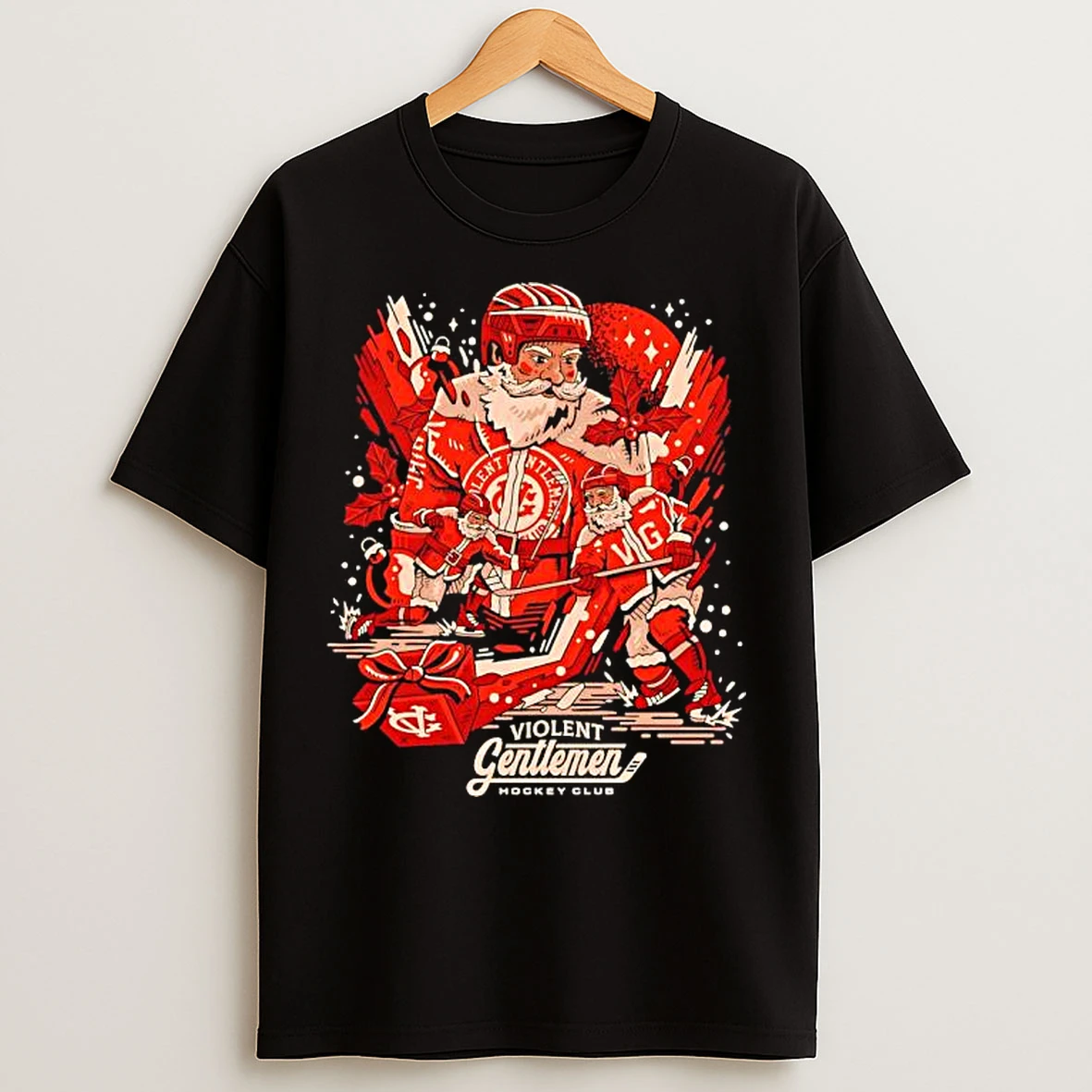Classic Violent Gentlemen Hockey Club Graphic T Shirts