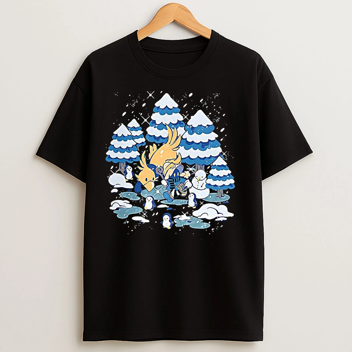 Classic Vivi Ornitier Final Fantasy Video Game Character Winter Wonderland T Shirts