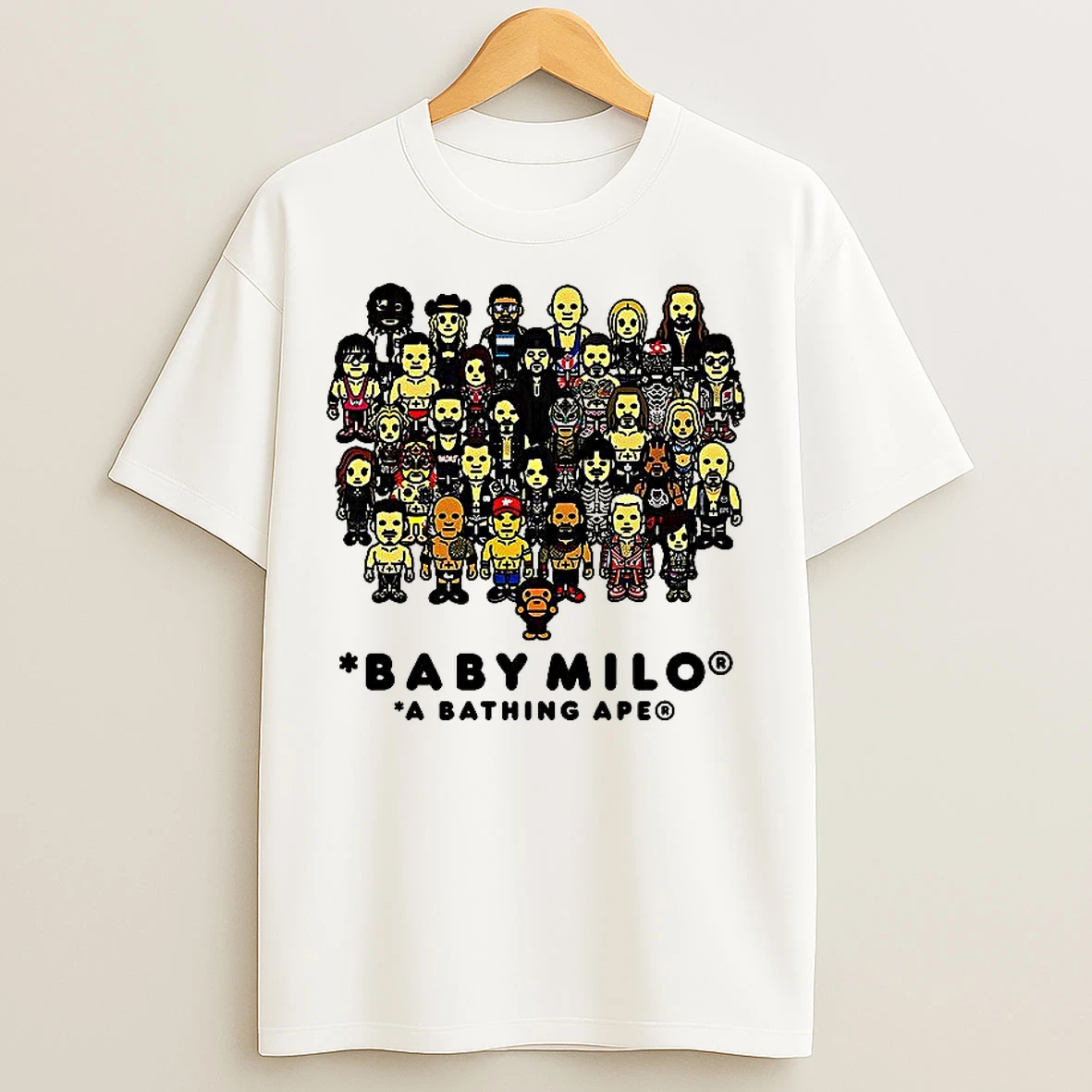 Classic Wwe Baby Milo A Bathing Ape T Shirts