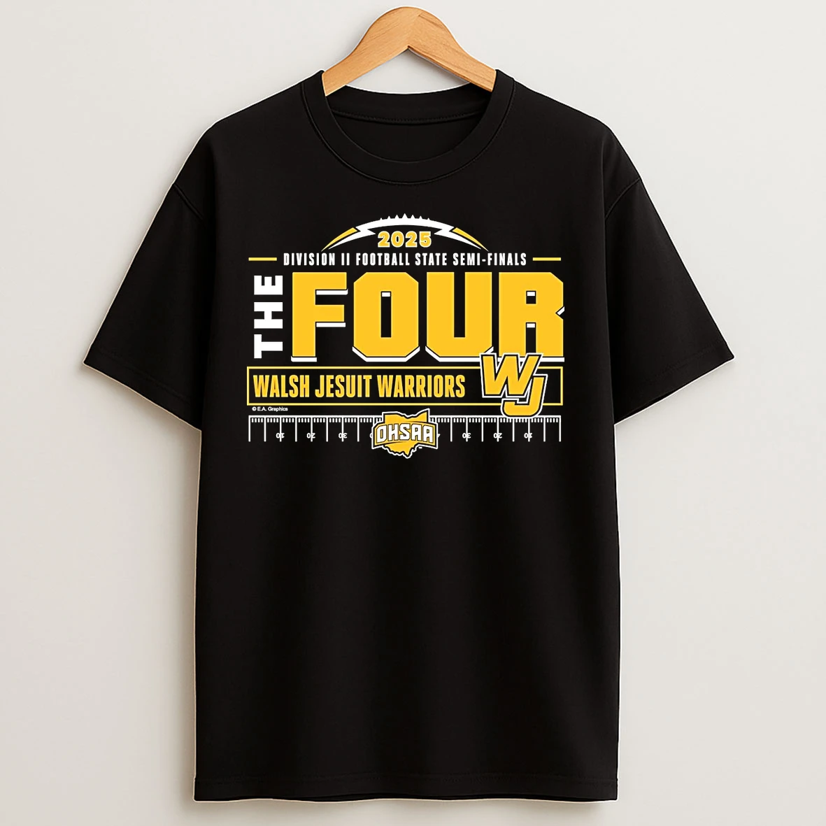 Classic Walsh Jesuit Warriors The Four 2025 Division 2 Football State Semifinals T Shirts