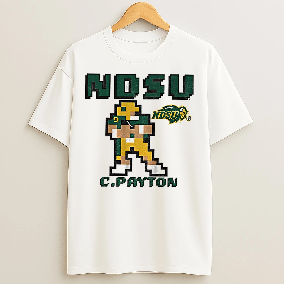 Classic Walter Payton North Dakota State University Nfl Football 8bit T Shirts