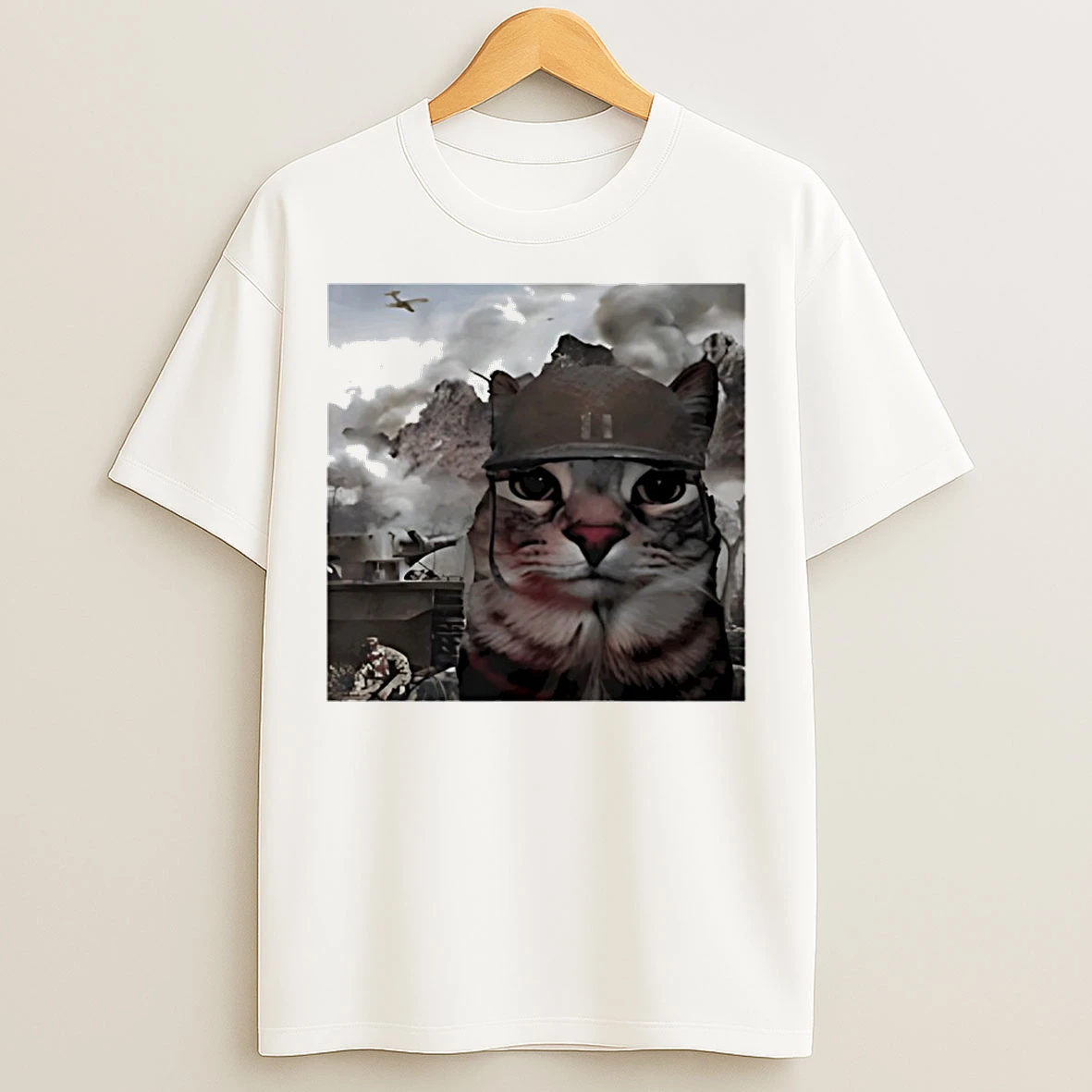 Classic War Cat Funny Meme T Shirts