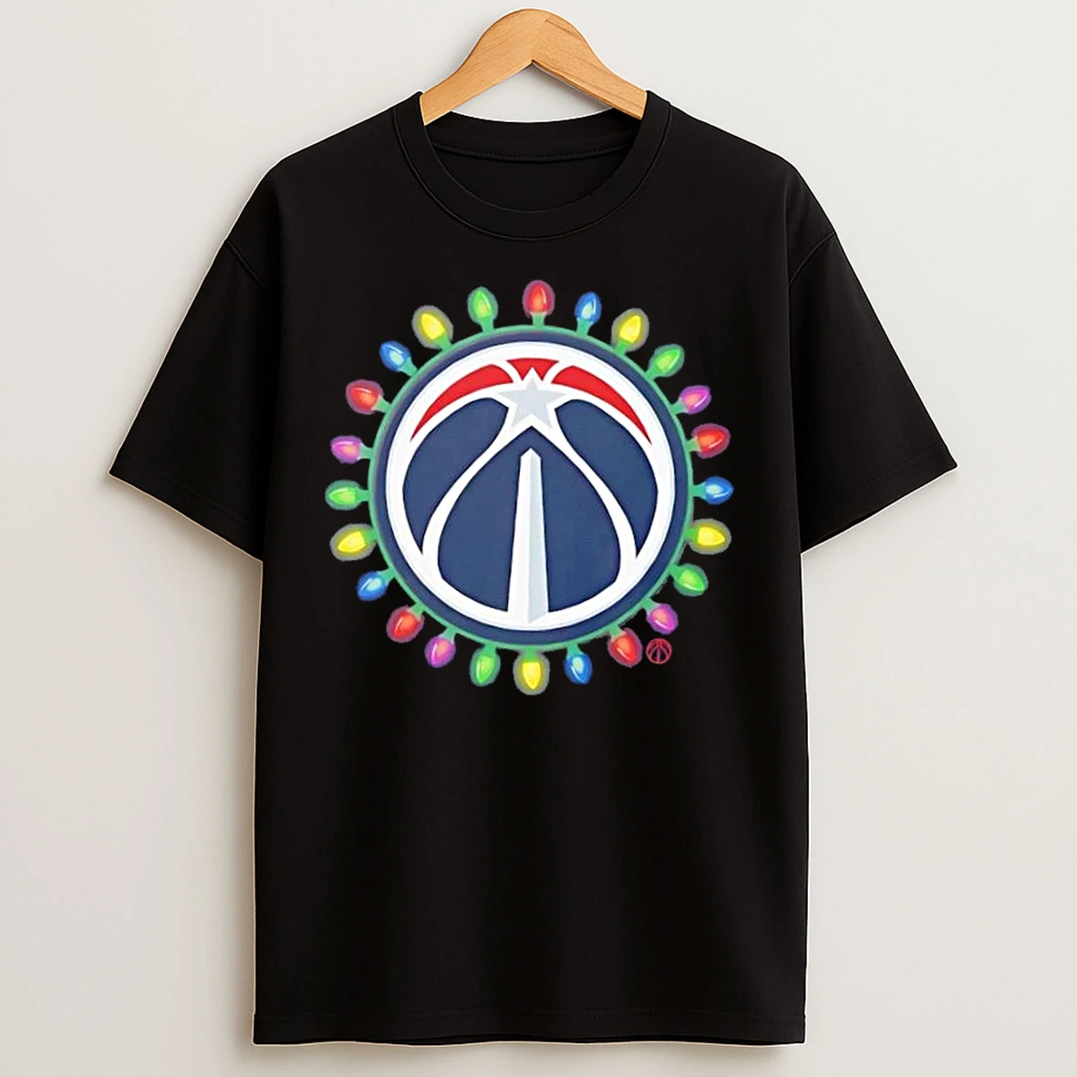 Classic Washington Wizards Logo Holiday Christmas Lights T Shirts